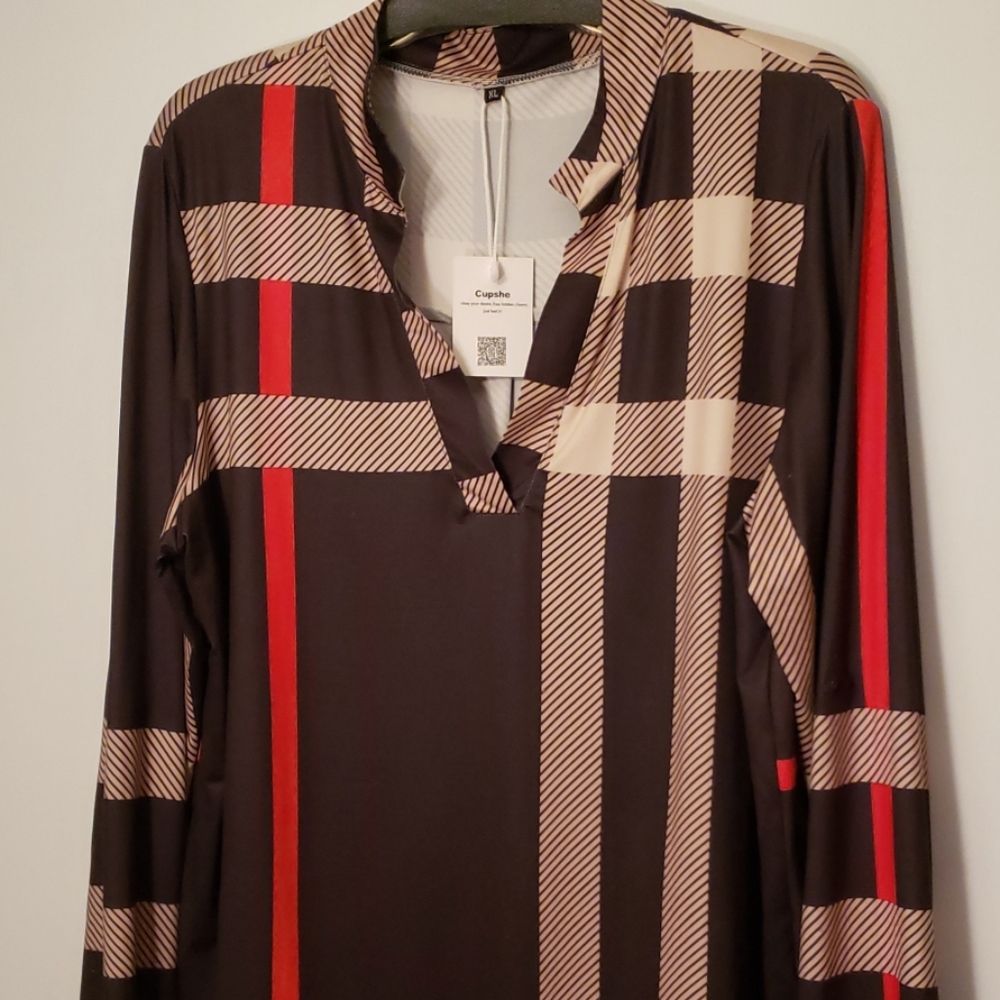 Comfy Plaid shirt -NWT